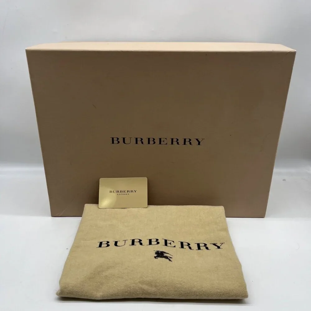 Burberry Beige Coated Canvas Nova Check Messenger Diaper Bag - Picture 13 of 13